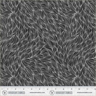 WHM Pen & Petal Rhythm - 54965-2 Black - Cotton Fabric