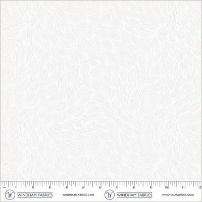 WHM Pen & Petal Rhythm - 54965-4 White On White - Cotton Fabric