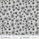 WHM Pen & Petal Roses - 54966-1 White - Cotton Fabric