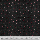 WHM Sable & Scarlet Buds - 54151-2 Black - Cotton Fabric