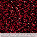 WHM Sable & Scarlet Flowering Vine - 54150-2 Black - Cotton Fabric