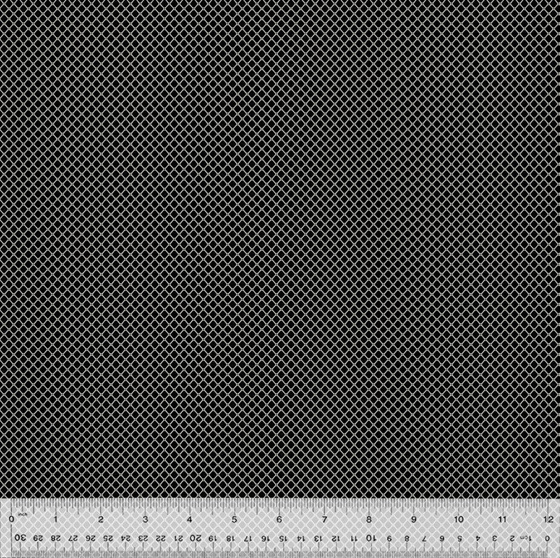 WHM Sable & Scarlet Netting - 54152-2 Black - Cotton Fabric