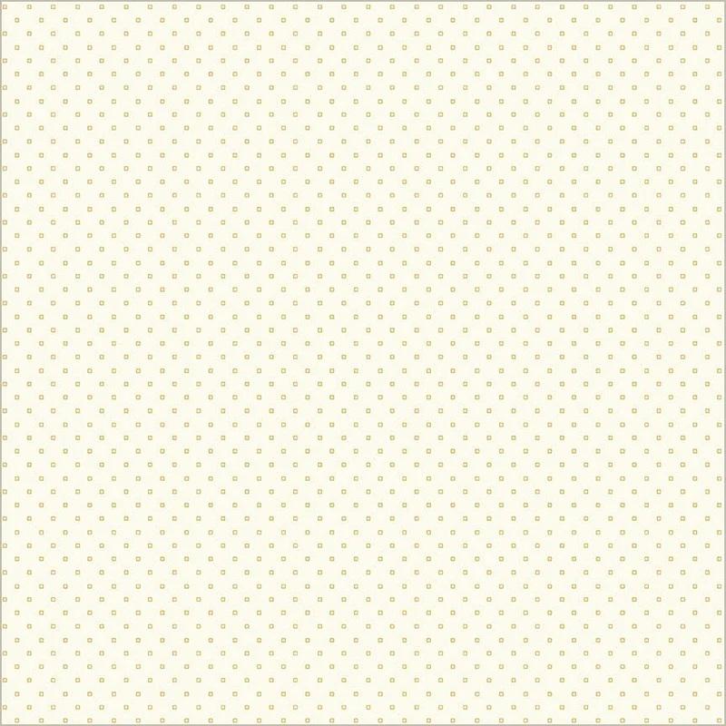 WHM Thimbleweed Dice - 54836-5 Cream/Ochre - Cotton Fabric