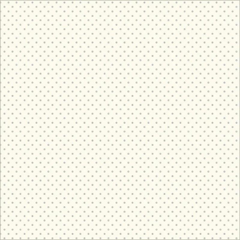 WHM Thimbleweed Dice - 54836-6 Cream/Slate - Cotton Fabric