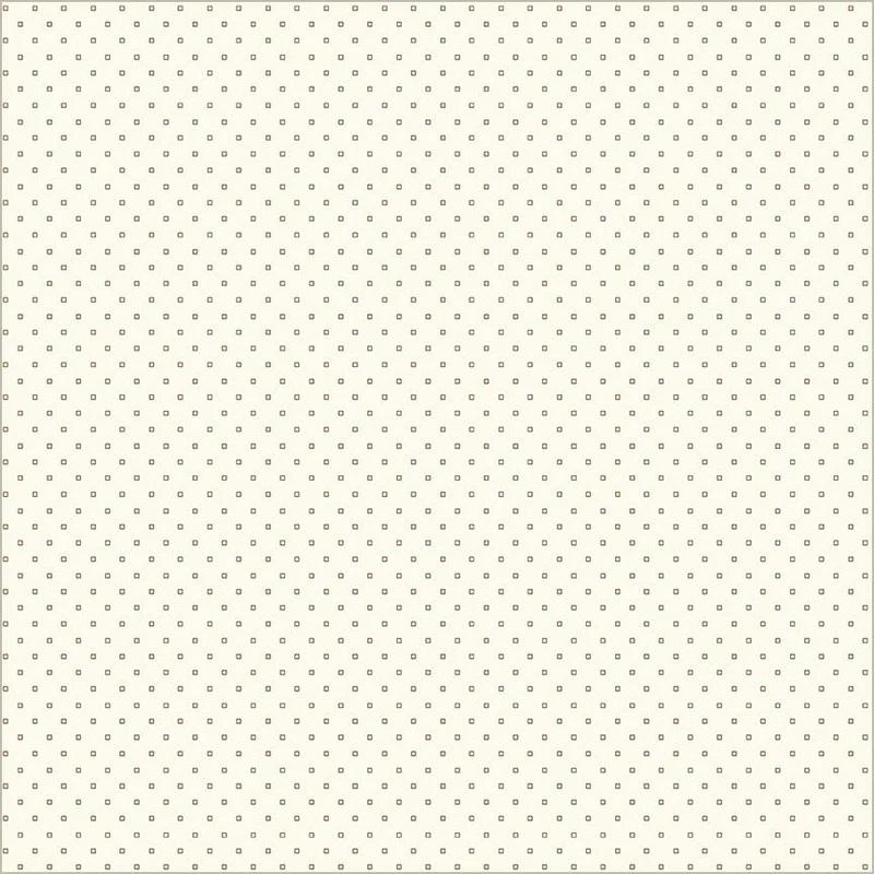 WHM Thimbleweed Dice - 54836-7 Cream/Cocoa - Cotton Fabric