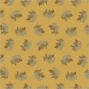 WHM Thimbleweed Fern - 54827-2 Ochre - Cotton Fabric