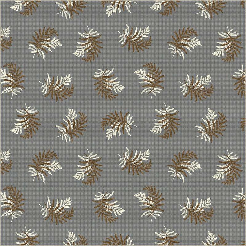 WHM Thimbleweed Fern - 54827-3 Slate - Cotton Fabric