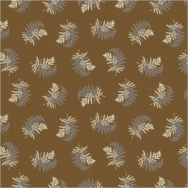 WHM Thimbleweed Fern - 54827-4 Cocoa - Cotton Fabric