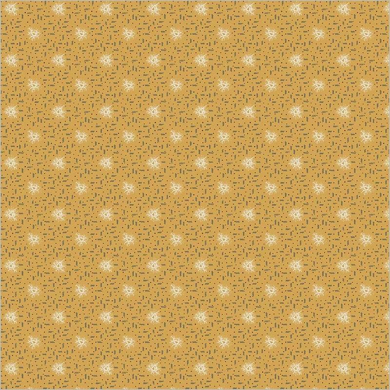 WHM Thimbleweed Nest - 54833-2 Ochre - Cotton Fabric