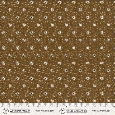 WHM Thimbleweed Nest - 54833-4 Cocoa - Cotton Fabric