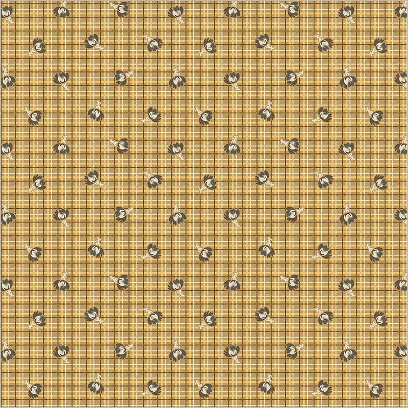 WHM Thimbleweed Playful Plaid - 54829-2 Ochre - Cotton Fabric