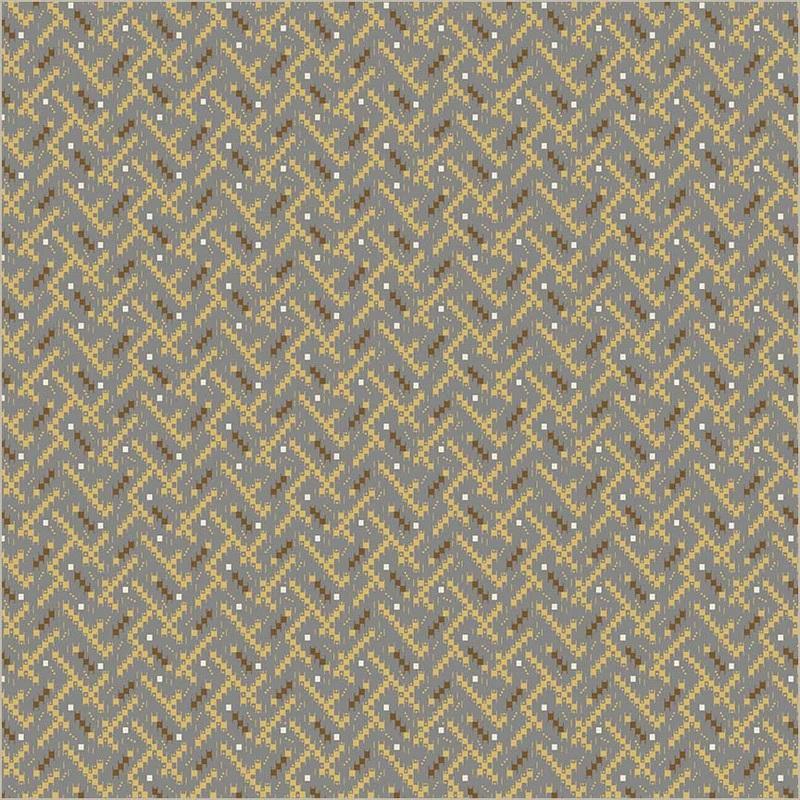 WHM Thimbleweed Steps - 54832-3 Slate - Cotton Fabric