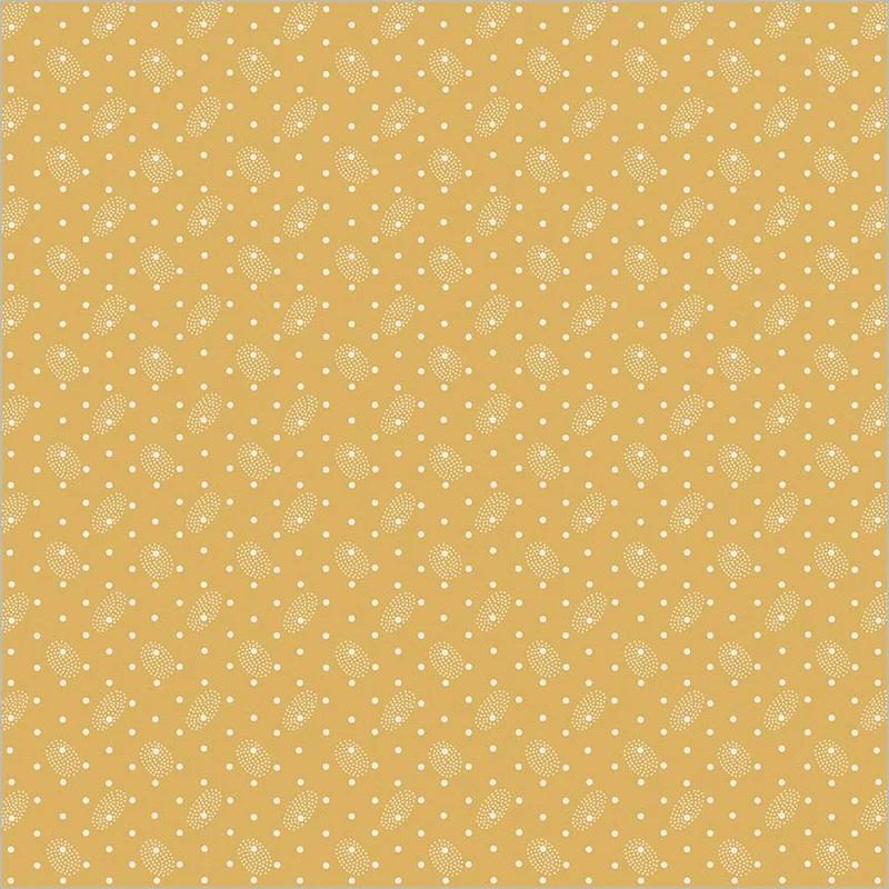 WHM Thimbleweed Thumbprint - 54834-2 Ochre - Cotton Fabric