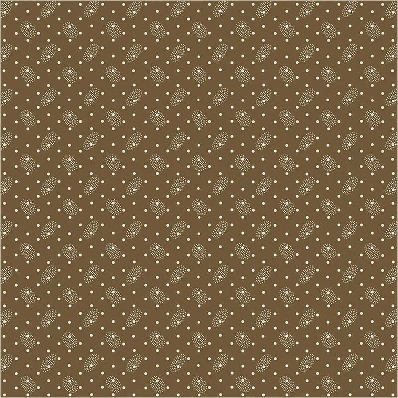 WHM Thimbleweed Thumbprint - 54834-4 Cocoa - Cotton Fabric