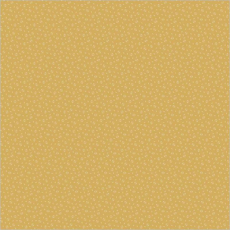 WHM Thimbleweed Wheels - 54835-2 Ochre - Cotton Fabric