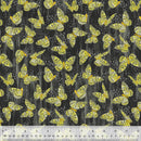 WHM Tulip Fields Float & Flutter - 54165-2 Soot - Cotton Fabric