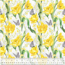 WHM Tulip Fields Tulip Fields - 54161-1 White - Cotton Fabric