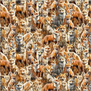 WHM Wild Kingdom Sly Fox - 55034D-1 Rust - Cotton Fabric