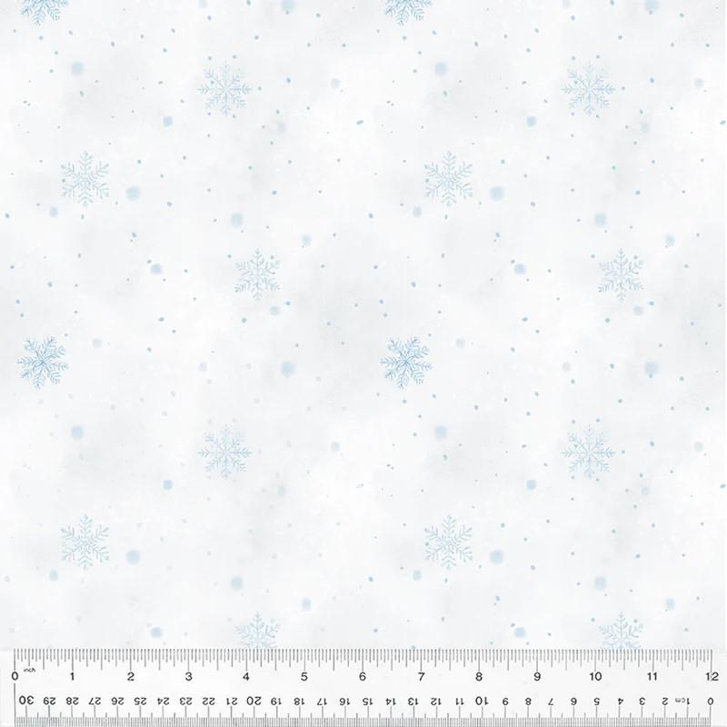 WHM Winter Whisper Flurries - 54682-5 Ice - Cotton Fabric