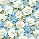 WP Blue Harmony - 1665-33899-410  - Cotton Fabric