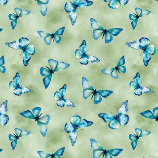 WP Blue Harmony - 1665-33900-747  - Cotton Fabric