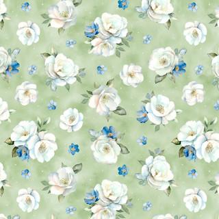 WP Blue Harmony - 1665-33901-717 - Cotton Fabric