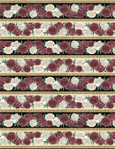 WP Crimson Blooms Repeating Stripe - 30092-295 Multi - Cotton Fabric
