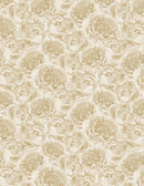 WP Crimson Blooms Tonals Florals - 30096-222 Cream - Cotton Fabric