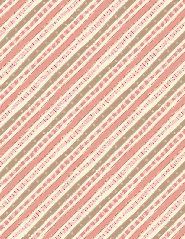 WP Rainbow Dreams Diagonal Stripes - 43023-325 Pink - Cotton Fabric