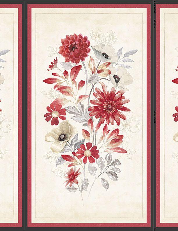 WP Scarlet Dreams Panel - 30106-239 - Cotton Fabric