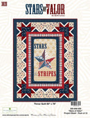 WP Stars Of Valor Throw Quilt Pattern - 555-849-555  - Pattern