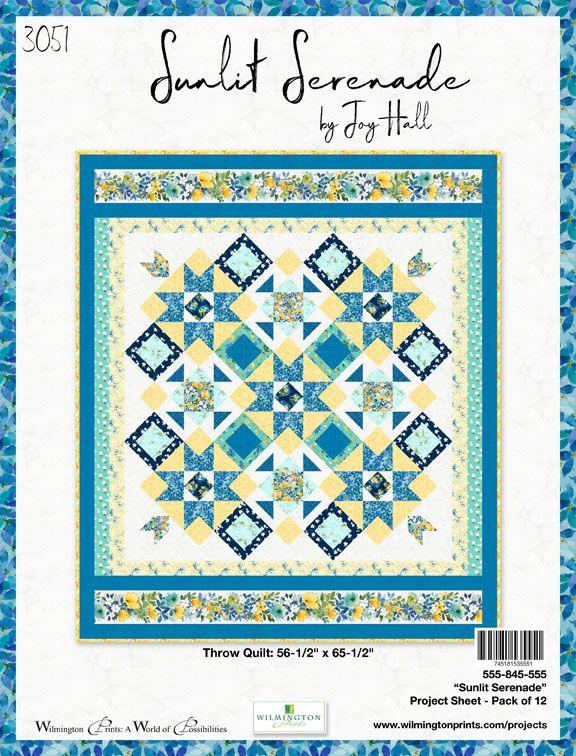 WP Sunlit Serenade Throw Quilt Pattern - 555-845-555  - Pattern
