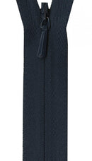 YKK Unique Invisible Zipper 9 Inch Navy - UNI09-560