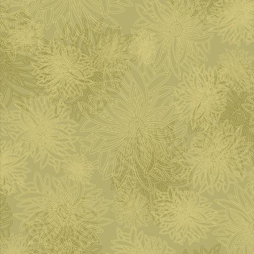 AGF Floral Elements FE-500 Pear Green - Cotton Fabric
