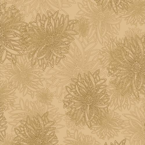 AGF Floral Elements FE-522 Cookie Dough - Cotton Fabric