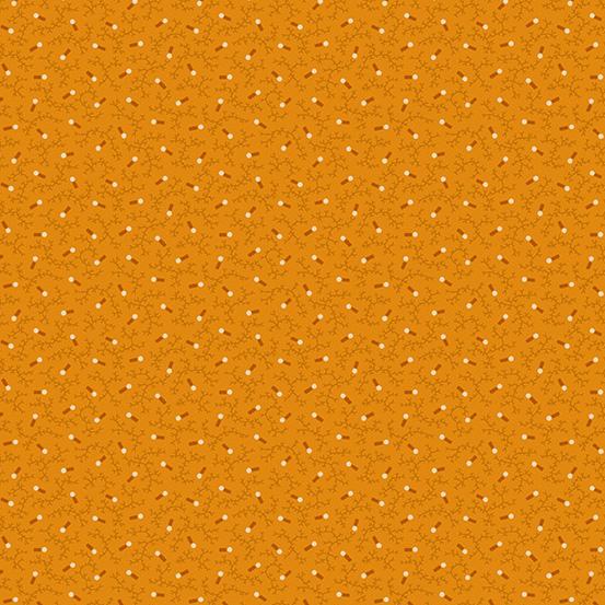 AND Indigo Cheddar - A-383-O Orange - Cotton Fabric