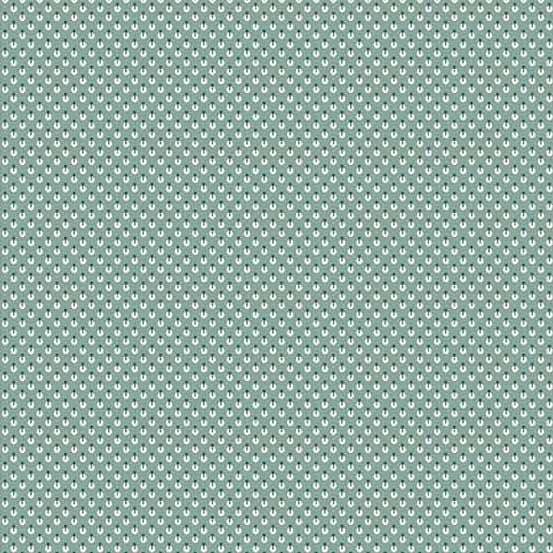 AND Petit Point - A-542-T Teal - Cotton Fabric