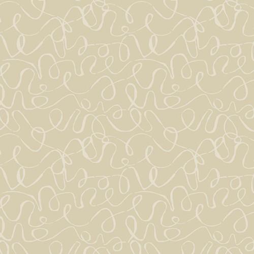 AND Scribbles Bisque 8889-L - Cotton Fabric