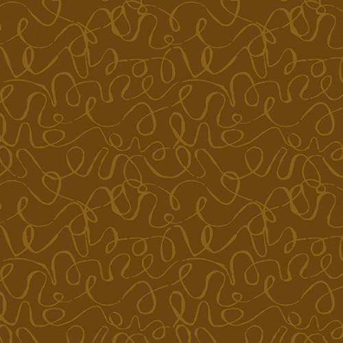 AND Scribbles Nutmeg 8889-N2 - Cotton Fabric