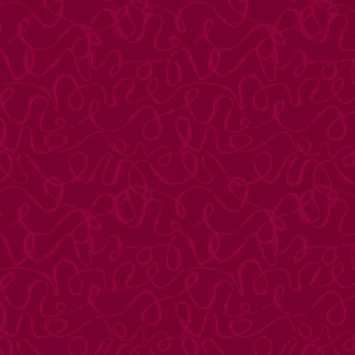 AND Scribbles Pinot Noir 8889-R - Cotton Fabric