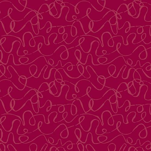 AND Scribbles Rhubarb 8889-R1 - Cotton Fabric