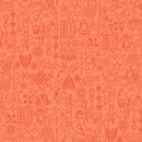 AND Sun Print Luminance A-9036-O1 Peach - Cotton Fabric