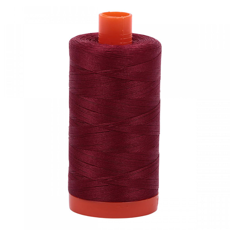 Aurifil Mako Cotton Thread 50 WT. Dark Carmine Red - MK50SP2460