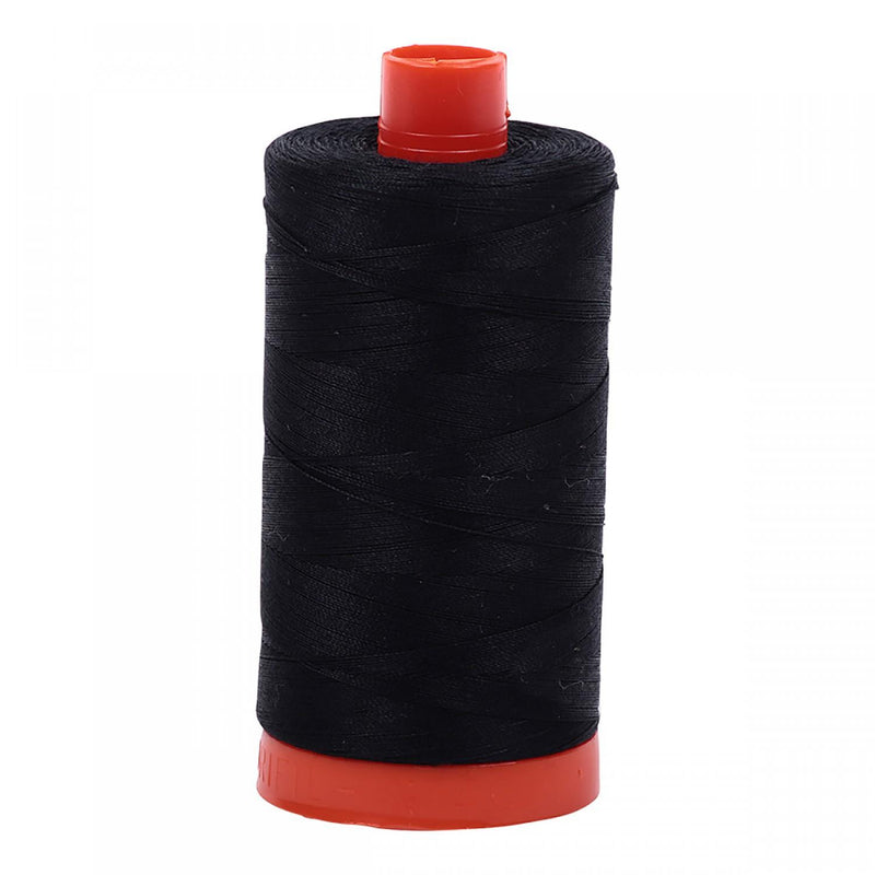 Aurifil Mako Cotton Thread 50 WT. Black - MK50SP2692