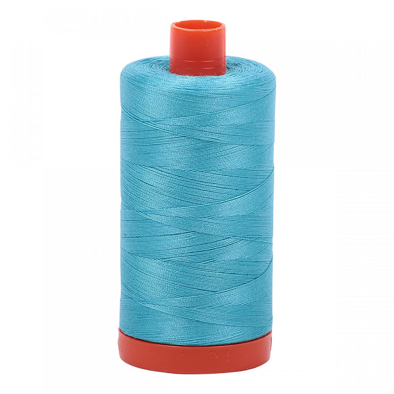 Aurifil Mako Cotton Thread 50 WT. Bright Turquoise - MK50SP5005
