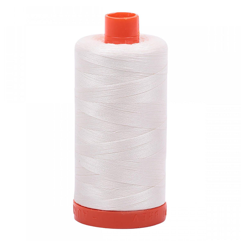 Aurifil Mako Cotton Thread 50 WT.  Chalk - MK50SP2026