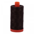 Aurifil Mako Cotton Thread 50 WT. Very Dark Bark - MK50SP1130
