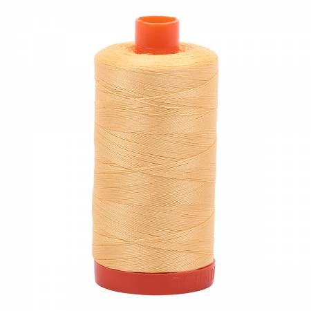 Aurifil Mako Cotton Thread 50 WT.  Medium Butter - MK50SP2130