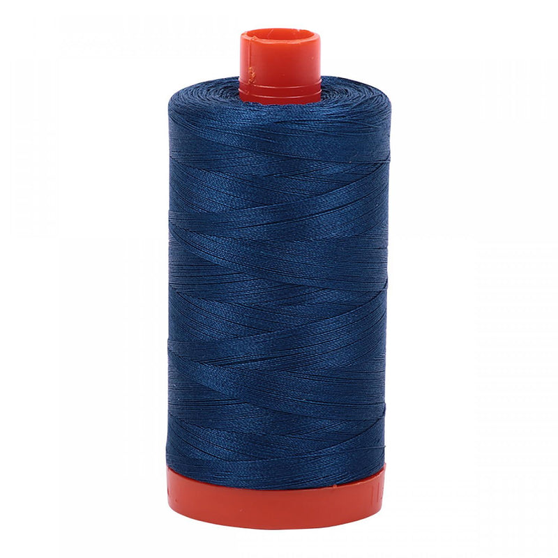 Aurifil Mako Cotton Thread 50 WT. Medium Delft Blue - MK50SP2783
