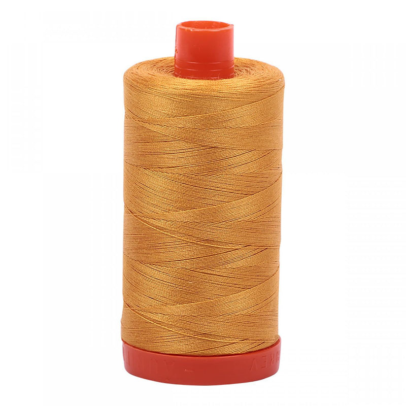 Aurifil Mako Cotton Thread 50 WT. Orange Mustard - MK50SP2140